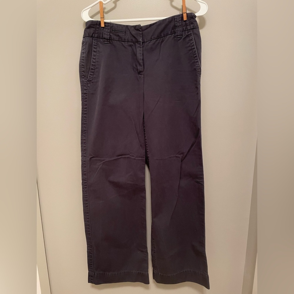 J Crew Women’s Chino Navy Pants Size 4R